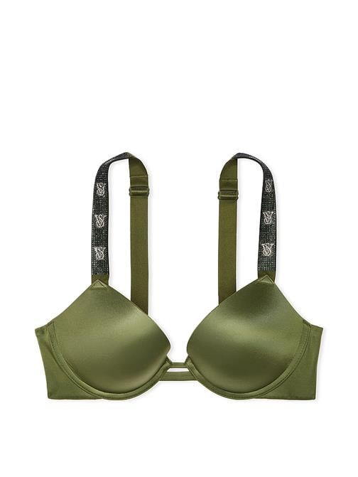 Işıltılı Askılı Push-Up Sütyen