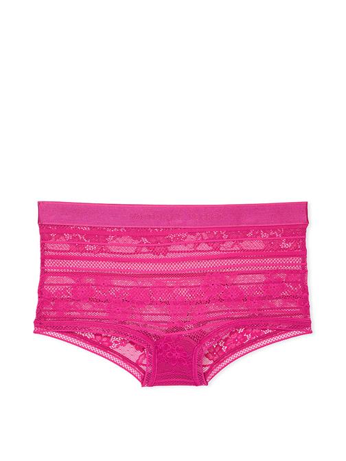 Logolu Dantelli Boyshort Külot