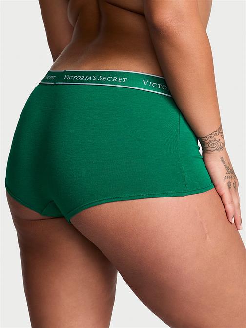 Logolu Pamuklu Boyshort Külot