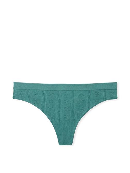Metalik Baskılı Dantelli Tanga