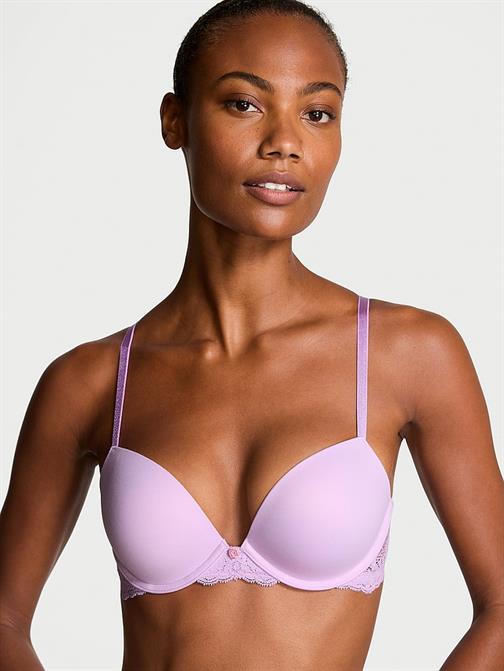 Pürüzsüz Dantelli Push-Up Sütyen