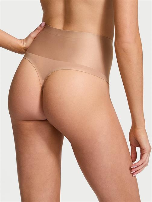 Pürüzsüz Işıltılı Yüksek Bel Tanga