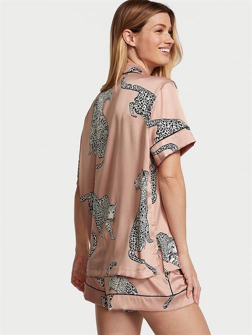 Saten Kısa Pijama Takımı