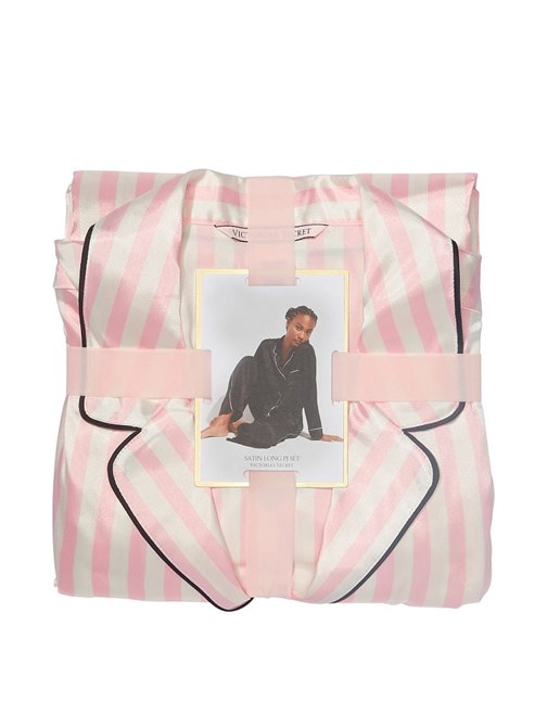 Saten Uzun Pijama Takımı