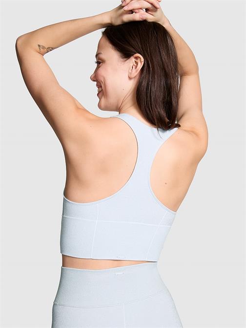 Seamless Işıltılı Dekolteli Racerback Sporcu Sütyeni