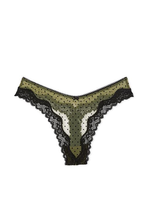 Tease Dantelli Derin Bacak Kesim Tanga