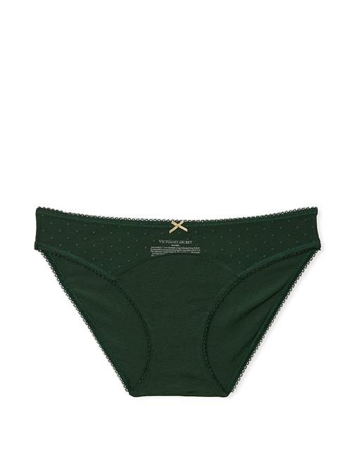 Tül Pamuklu Puantiyeli Bikini Külot