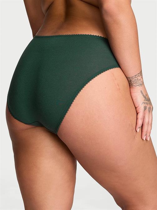 Tül Pamuklu Puantiyeli Bikini Külot