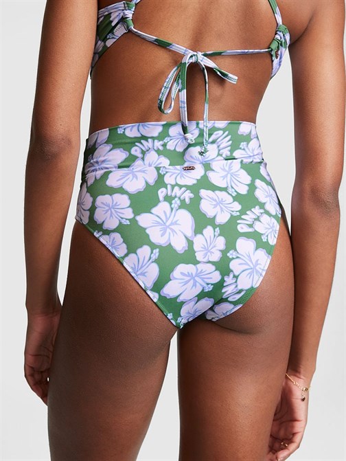 V Crossover High-Waist Bikini Bottom