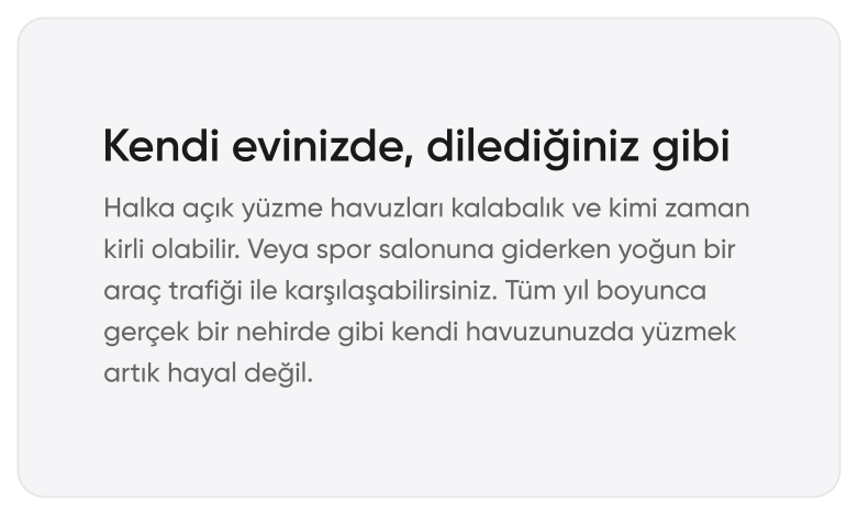 Swim spa havuzu