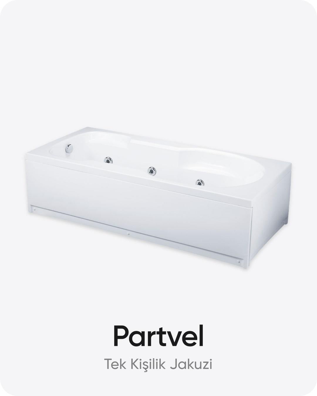 185x85x53 (h) cm Dikdörtgen Dökme Akrilik Jakuzi / Küvet