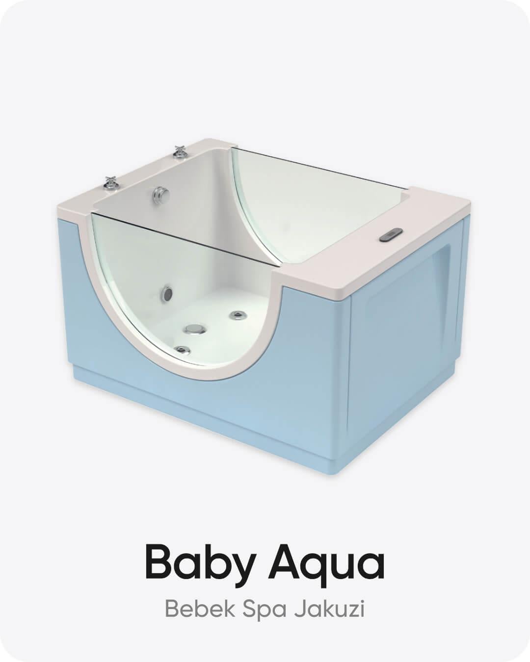 Baby Aqua Bebek Spa Jakuzi 130x100x81 cm Açık Mavi Renk
