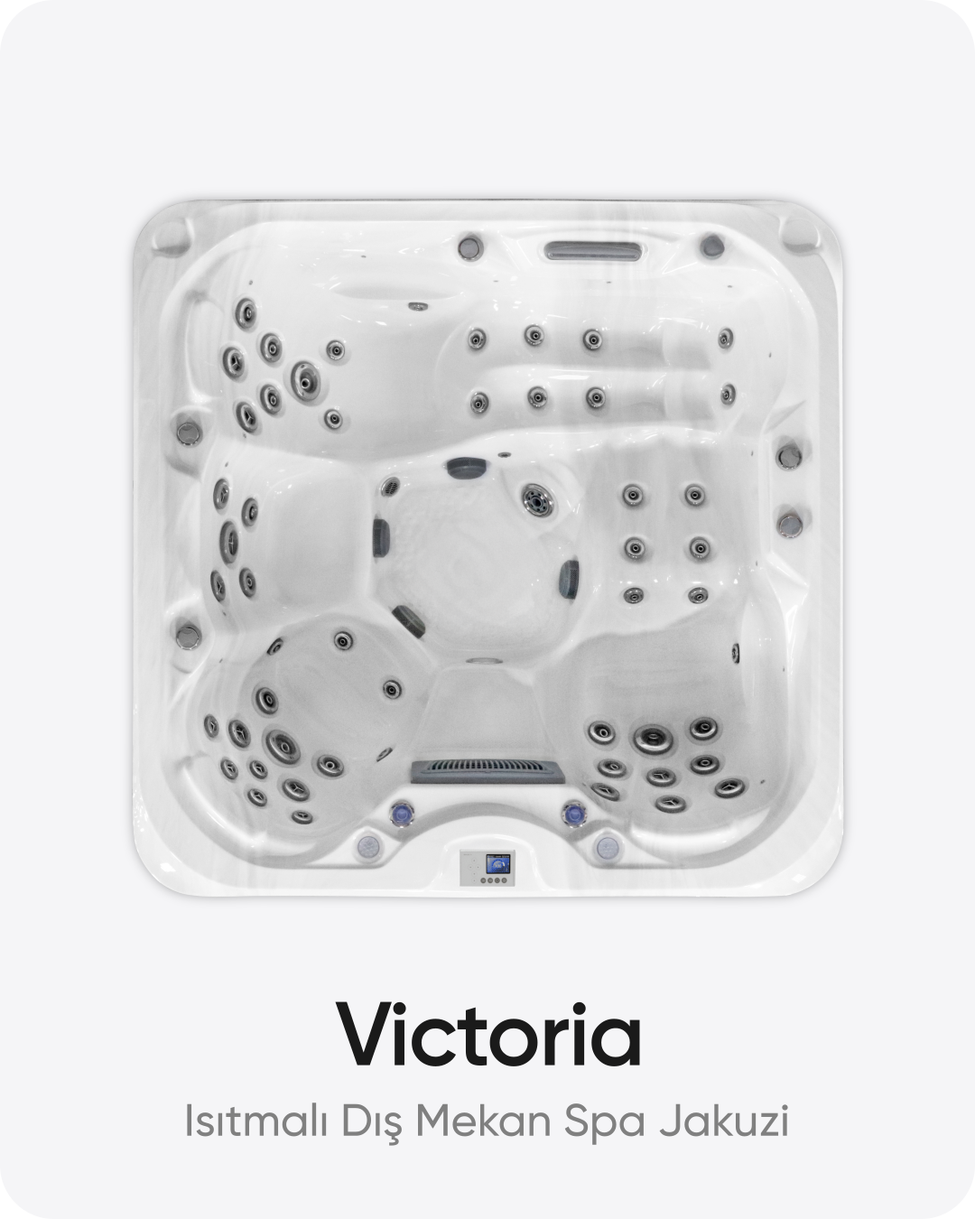Victoria 4 Kişilik Isıtmalı Dış Mekan Spa Jakuzi 210x210x80 cm