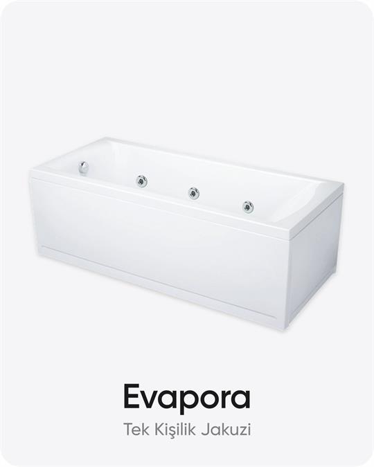 180x80x58 (h) cm Dikdörtgen Dökme Akrilik Jakuzi / Küvet