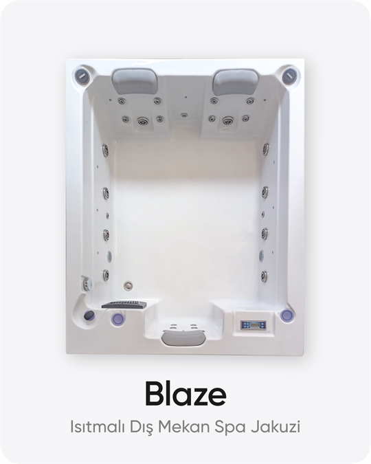 Blaze 3 Kişilik Isıtmalı Dış Mekan Spa Jakuzi 185x150x72 cm