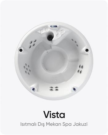 Dış Mekan Yuvarlak Isıtmalı 5 Kişilik Bahçe ve Teras Spa Jakuzi Q210x95 (h) cm