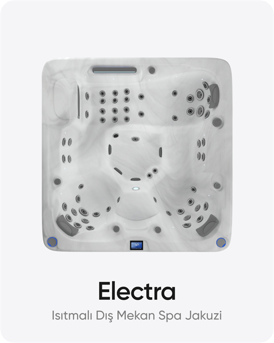 Electra 5 Kişilik Isıtmalı Dış Mekan Spa Jakuzi 220x220x93 cm