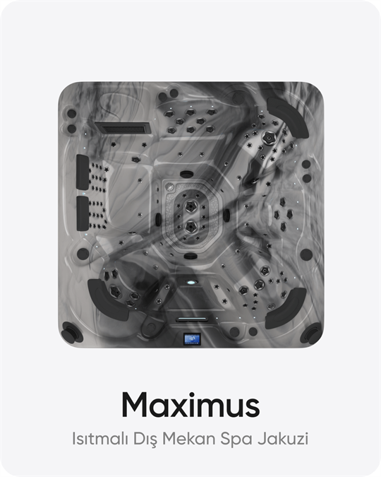 Maximus 7 Kişilik Isıtmalı Dış Mekan Spa Jakuzi 220x220x93 cm Odyssey