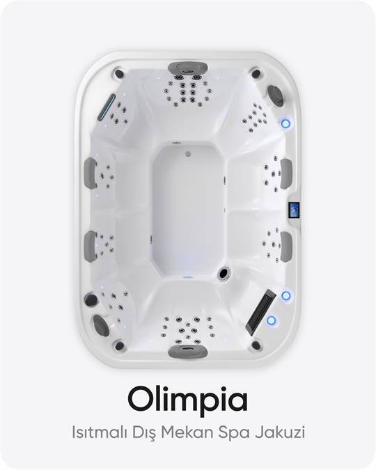 Olimpia 10 Kişilik Isıtmalı Dış Mekan Spa Jakuzi 280x200x105 cm