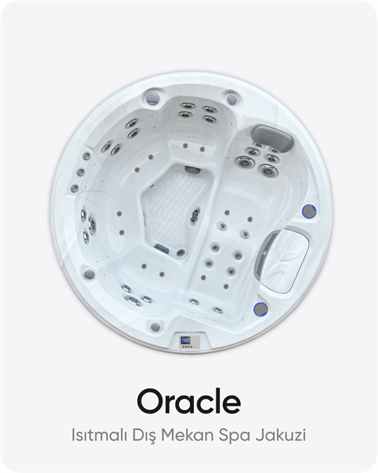 Oracle 5 Kişilik Isıtmalı Dış Mekan Oval Spa Jakuzi 213x213x90 cm