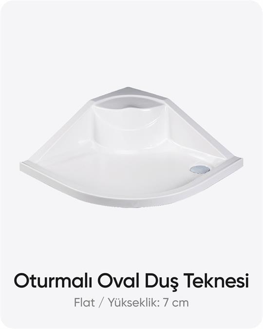 Oturmalı Oval Duş Teknesi