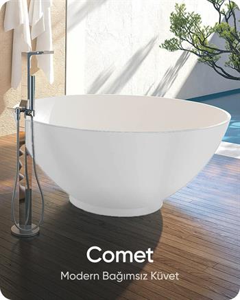 Q146x61 (h) cm Optima Beyaz Bağımsız Küvet