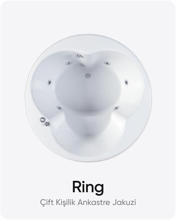 Q150X65 (h) cm Çift Kişilik Yuvarlak Dökme Akrilik Jakuzi / Küvet