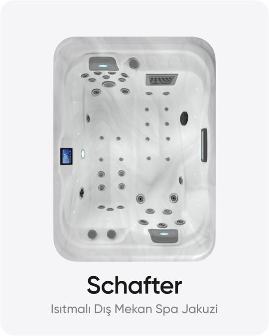 Schafter 2 Kişilik Isıtmalı Dış Mekan Spa Jakuzi 190x135x78 cm