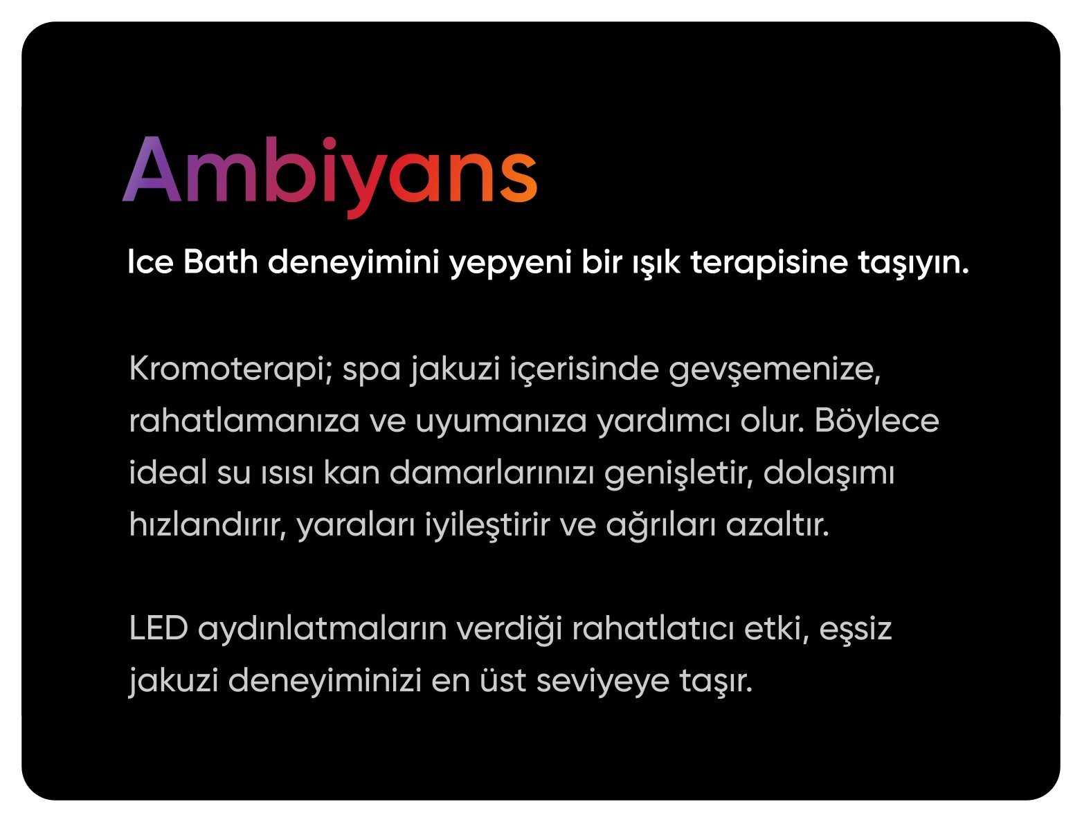ambiyans aydınlatma
