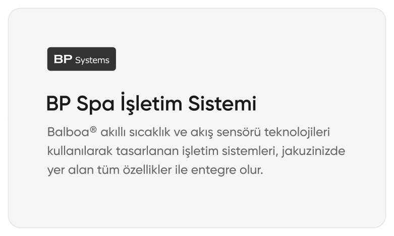 Isıtmalı Jakuzi Spa Balboa İşletim Sistemi