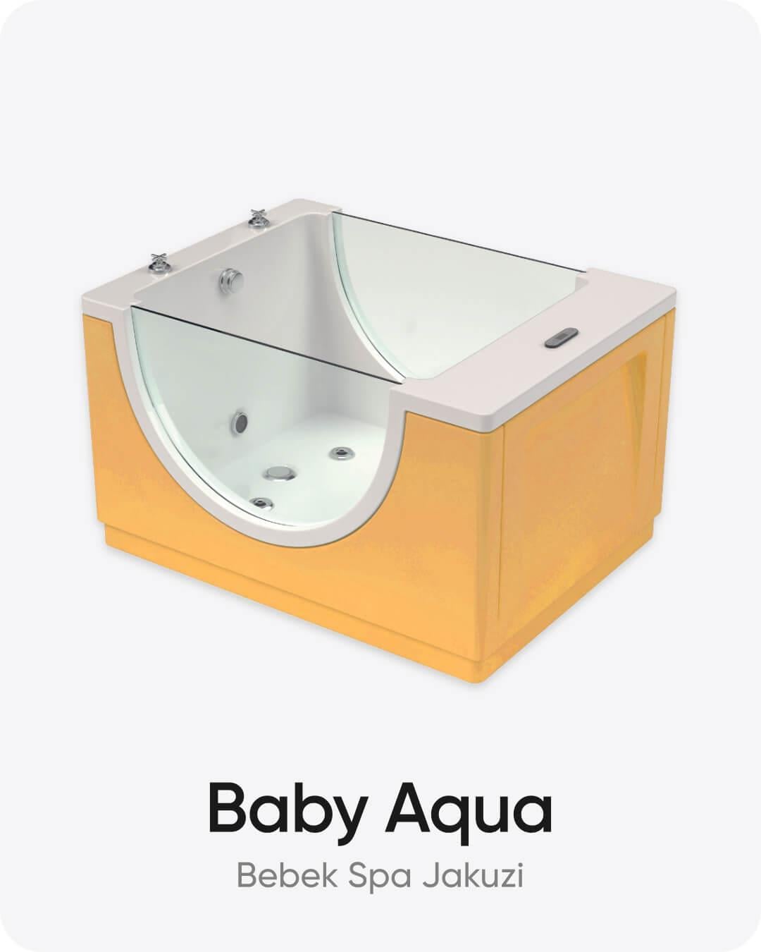 Baby Aqua Bebek Spa Jakuzi 130x100x81 cm Turuncu Renk