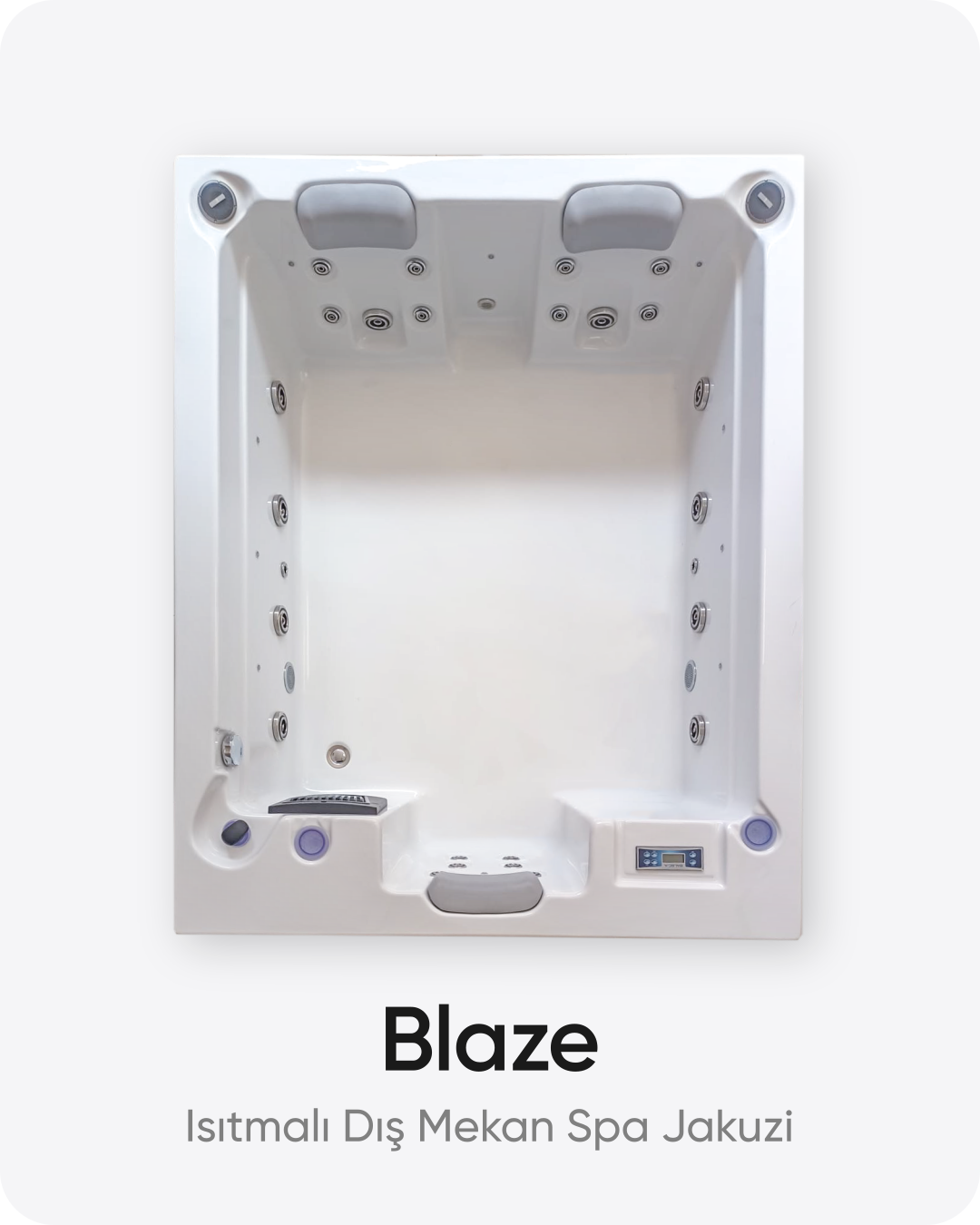 Blaze 3 Kişilik Isıtmalı Dış Mekan Spa Jakuzi 185x150x72 cm