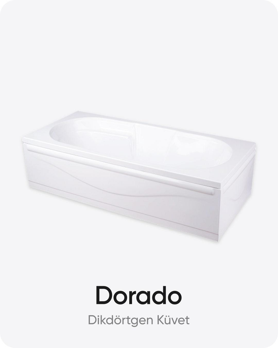 Dorado Dikdörtgen Dökme Akrilik Küvet