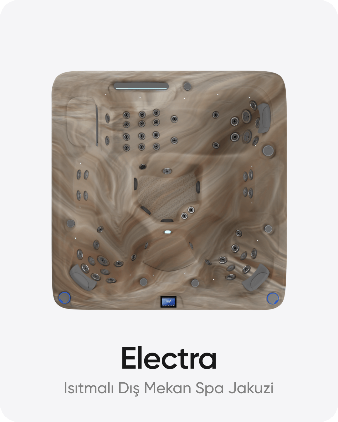 Electra 5 Kişilik Isıtmalı Dış Mekan Spa Jakuzi 220x220x93 cm Sunset