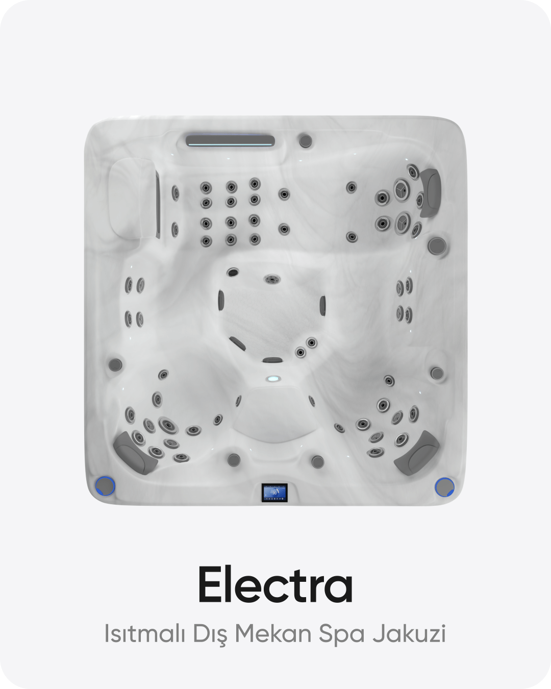 Electra 5 Kişilik Isıtmalı Dış Mekan Spa Jakuzi 220x220x93 cm