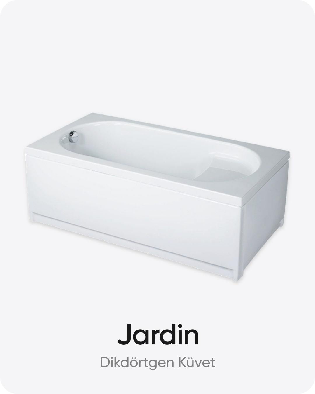 Jardin Dikdörtgen Dökme Akrilik Küvet