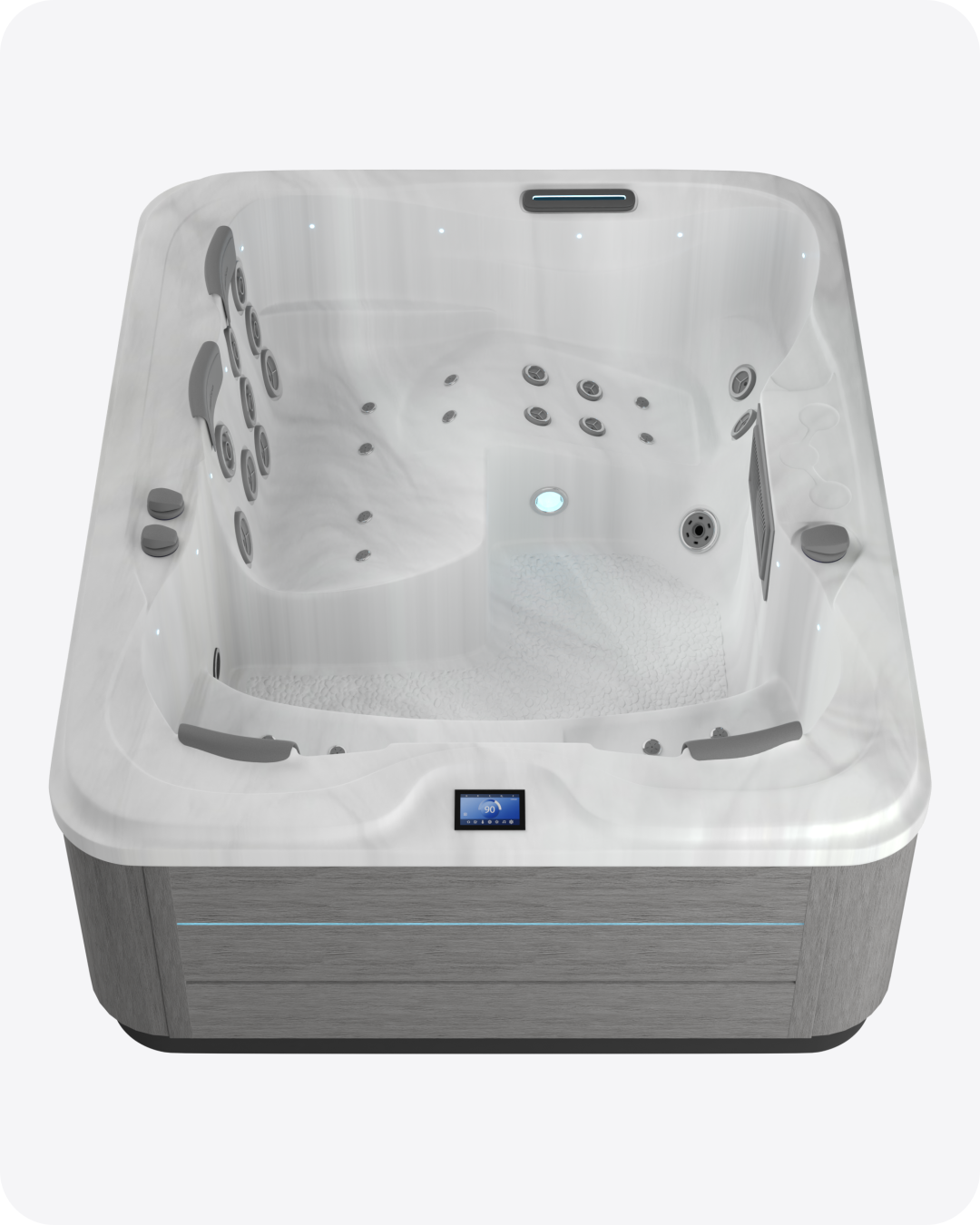 Dış Mekan Isıtmalı 5 Kişilik Bahçe ve Teras Spa Jakuzi 225x180x80 (h)
