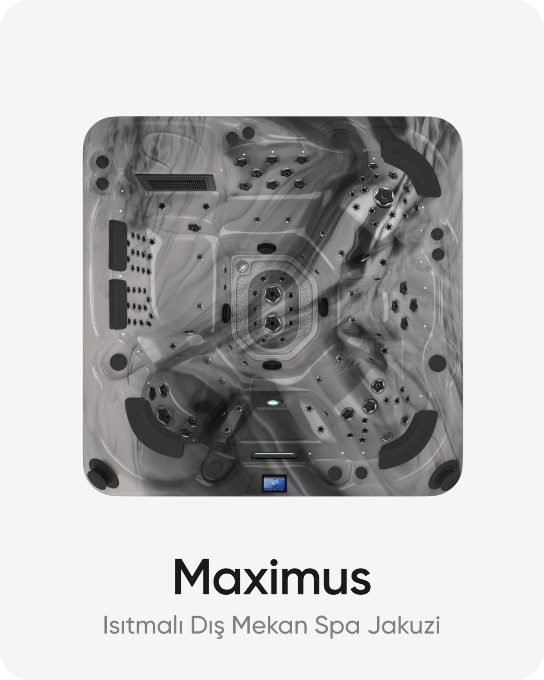 Maximus 7 Kişilik Isıtmalı Dış Mekan Spa Jakuzi 220x220x93 cm Odyssey