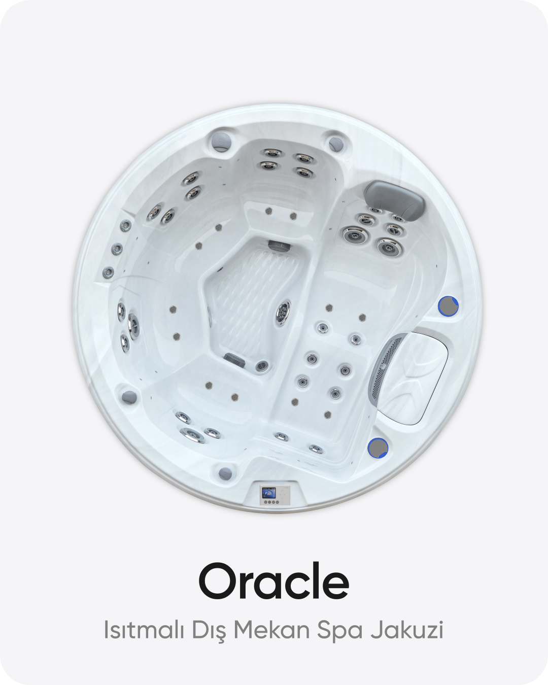 Oracle 5 Kişilik Isıtmalı Dış Mekan Oval Spa Jakuzi 213x213x90 cm