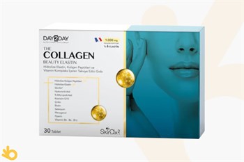 Day2Day The Collagen Beauty Elastin - Kolajen, Elastin, Multivitamin, Multimineral - 1000mg - 30 Tablet