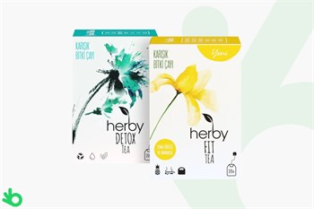 Herby Fit Paketi 2'li - Karışık Bitki Çayı (1 Adet Fit Tea, 1 Adet Detox Tea)