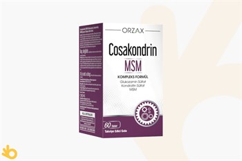 Orzax Cosakondrin MSM - Glukozamin Sülfat, Kondoritin Sülfat, MSM - 60 Tablet
