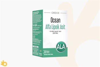 Orzax Ocean Alfa Lipoik Asit - Takviye Edici Gıda - 200mg - 30 Kapsül