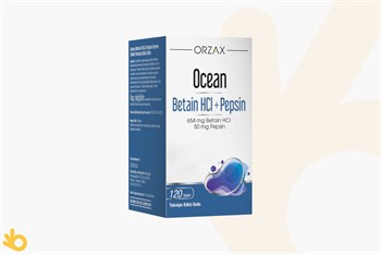 Orzax Ocean Betain HCI + Pepsin Takviye Edici Gıda - 120 Tablet