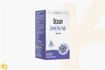 Orzax Ocean Çörek Otu Yağı - Takviye Edici Gıda - 1000mg - 60 Kapsül