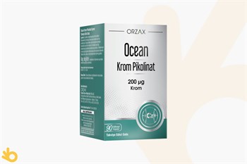 Orzax Ocean Krom Pikolinat 200mcg Takviye Edici Gıda - 90 Kapsül