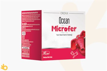 Orzax Ocean Microfer Şase - Demir Desteği - Takviye Edici Gıda - 30 Saşe