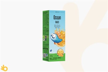 Orzax Ocean Multi - Multivitamin, Multimineral Balık Yağı - Ballı Portakal Aromalı - 150ml Şurup 