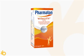 Pharmaton Vitality - Multivitamin, Multimineral, Ginseng G115 - Takviye Edici Gıda - 30 Kapsül