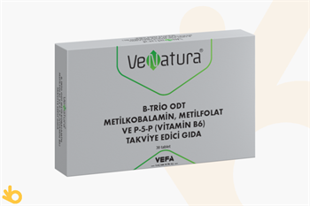 VeNatura B-Trio ODT Metilkobalamin, Metilfolat ve P-5-P / Vitamin B6